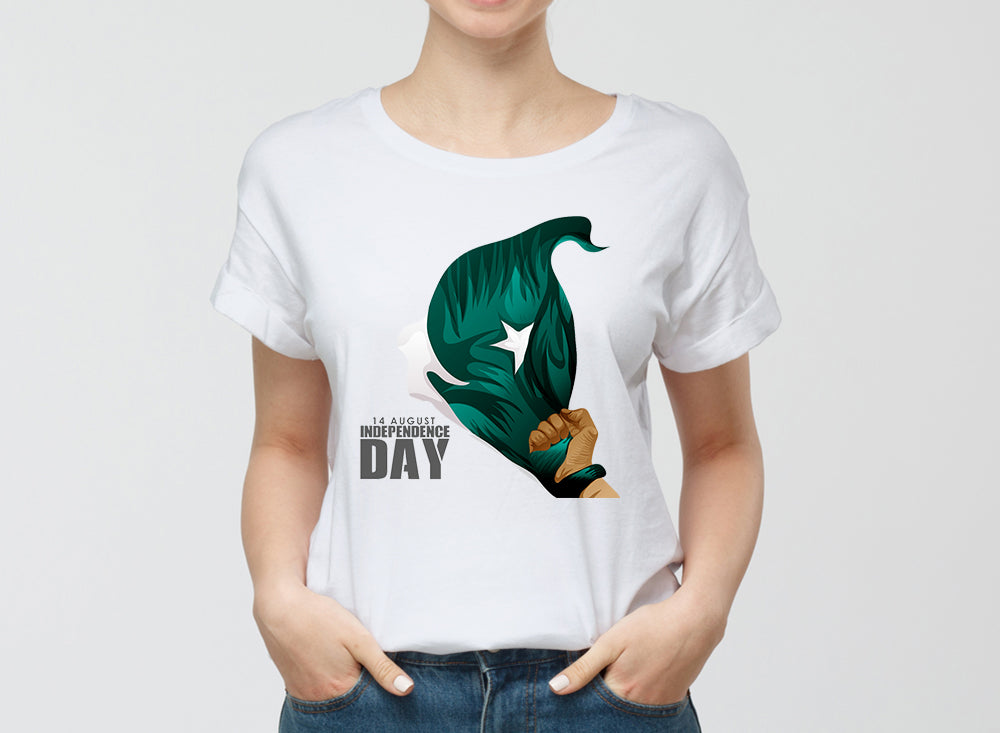 Graphic Design T Shirt Independence Of Pakistan