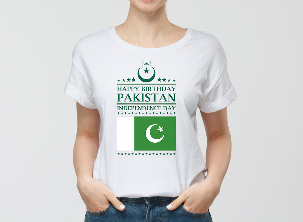 Graphic Design T Shirt Independence Of Pakistan