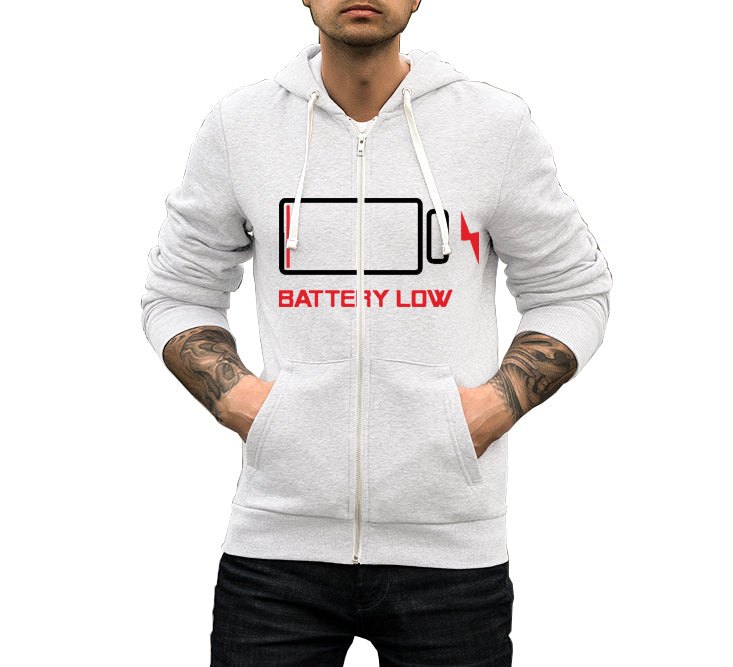 Customized Hoodie For Men (BATTERY LOW)