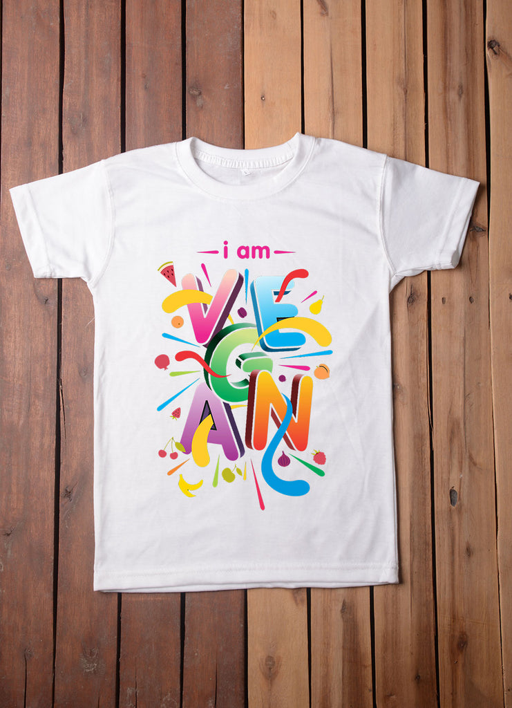 Vegan Multi Color T Shirt