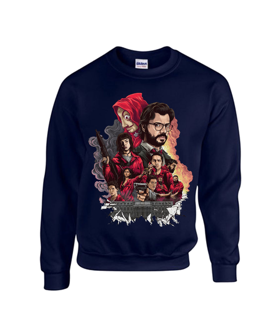Printed Sweatshirt For Men (MONEY HEIST)