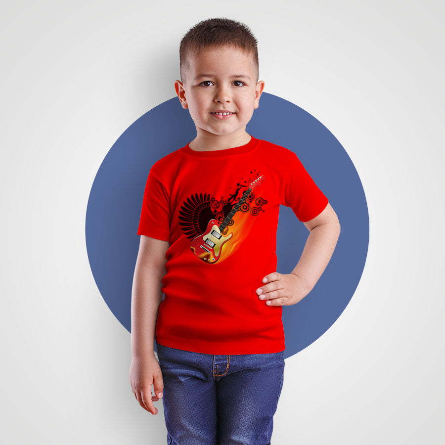 Fire Guitar T Shirt