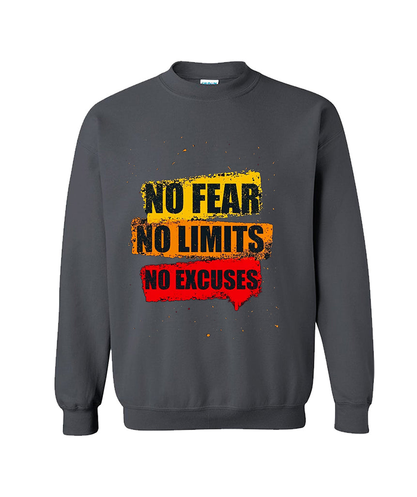 Graphic Design Printed Sweatshirt For Men (NO-FEAR NO-LIMITS)