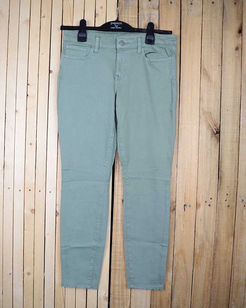 Export Left-over Light Green Slim Fit Jeans