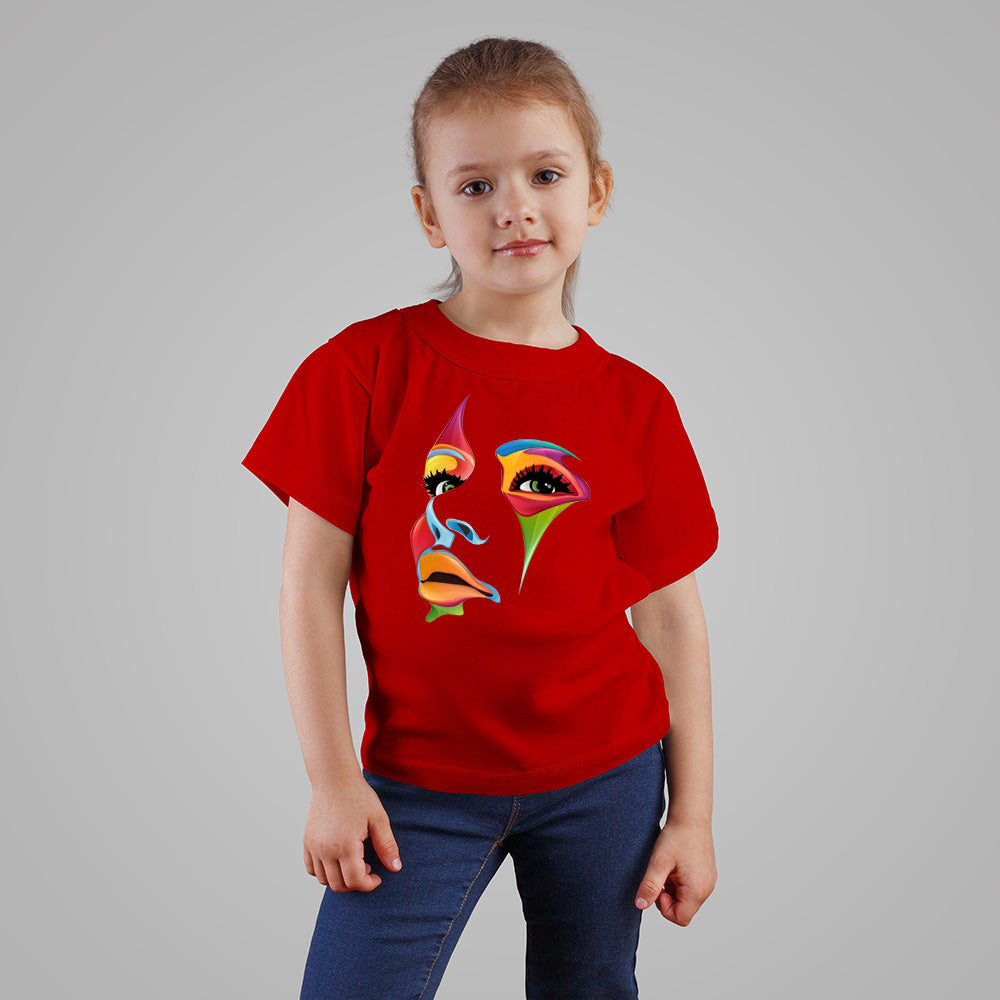 Colorful Face Art t Shirt