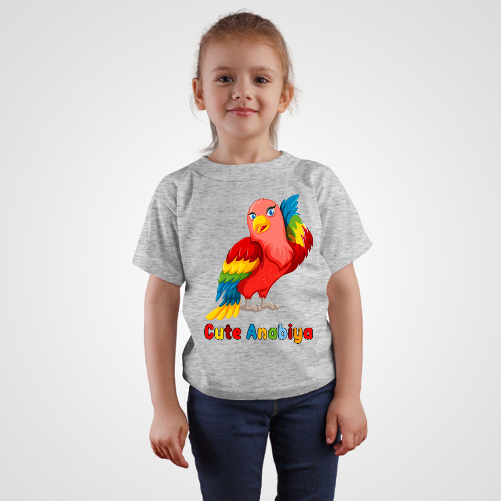 Colorful Parrot T Shirt With Name