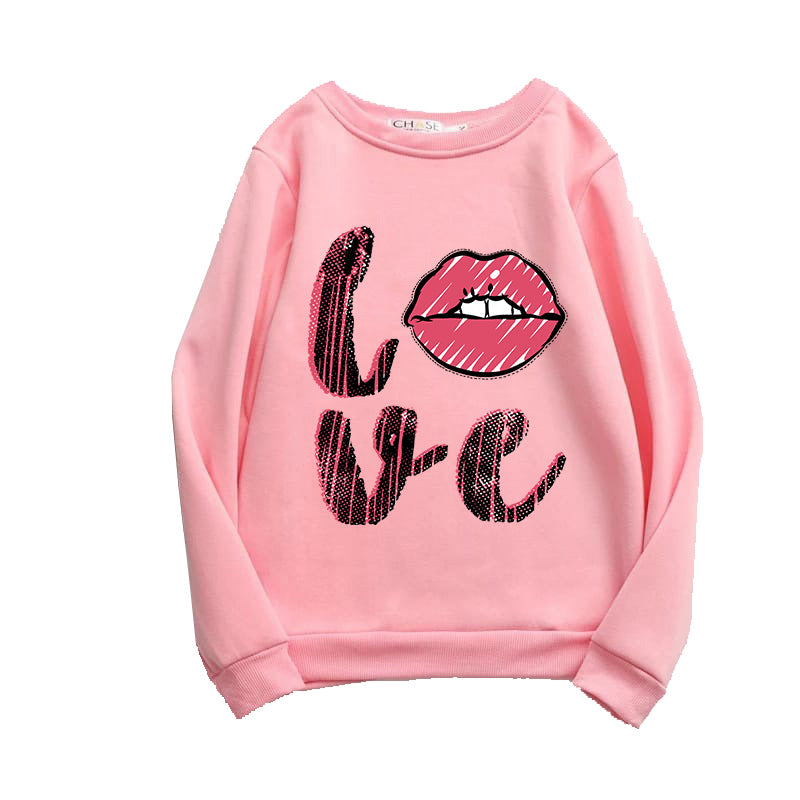Printed Sweatshirt For Women (LOVE)
