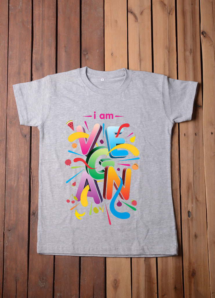 Vegan Multi Color T Shirt