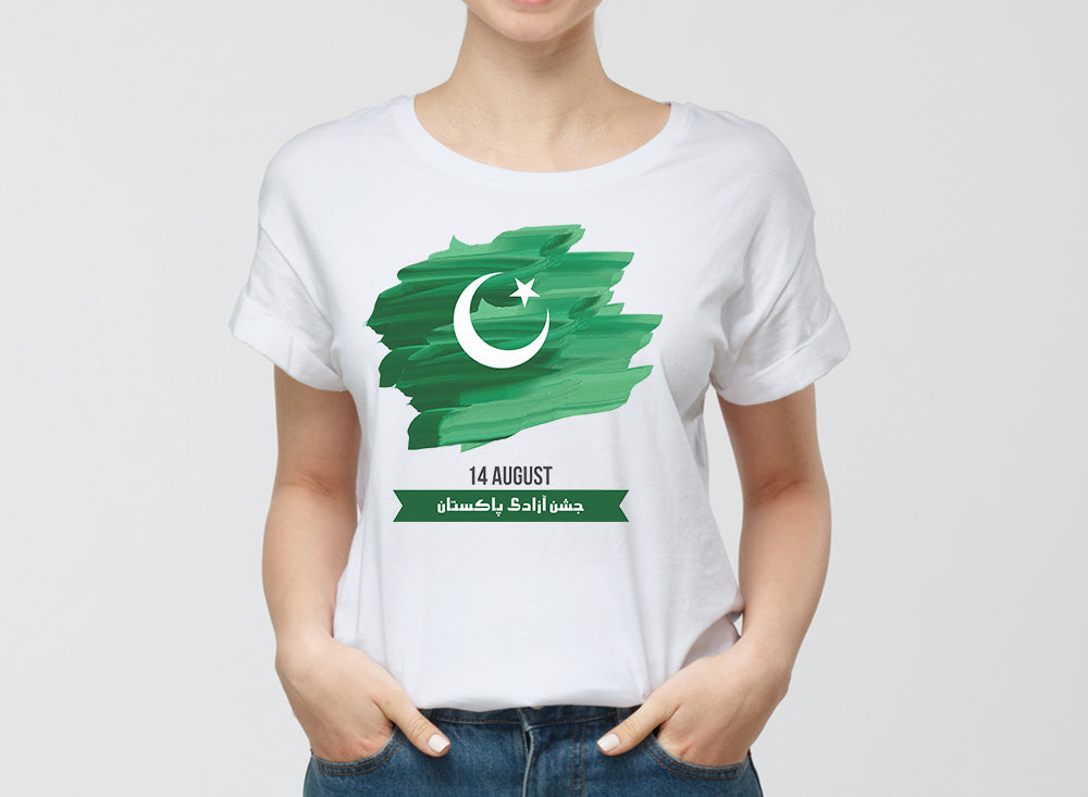 Graphic Design T Shirt Independence Of Pakistan