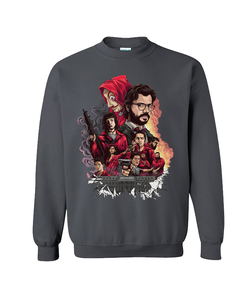 Printed Sweatshirt For Men (MONEY HEIST)