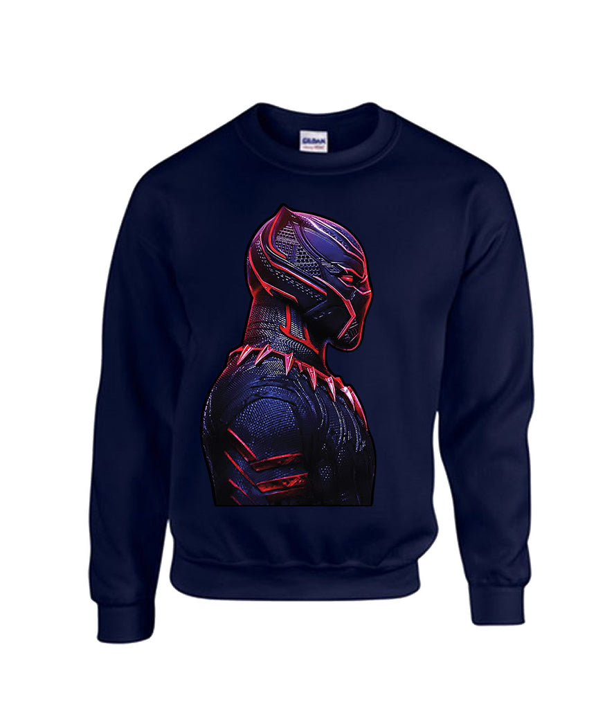 Graphic Design Printed Sweatshirt For Men (BLACK PANTHER)