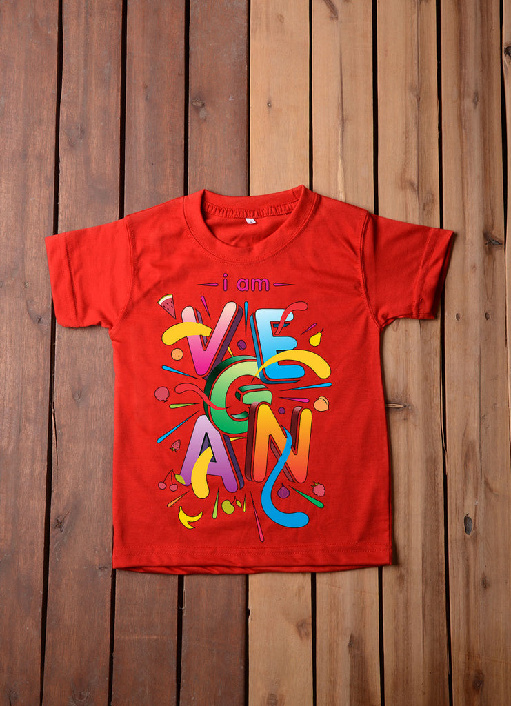 Vegan Multi Color T Shirt