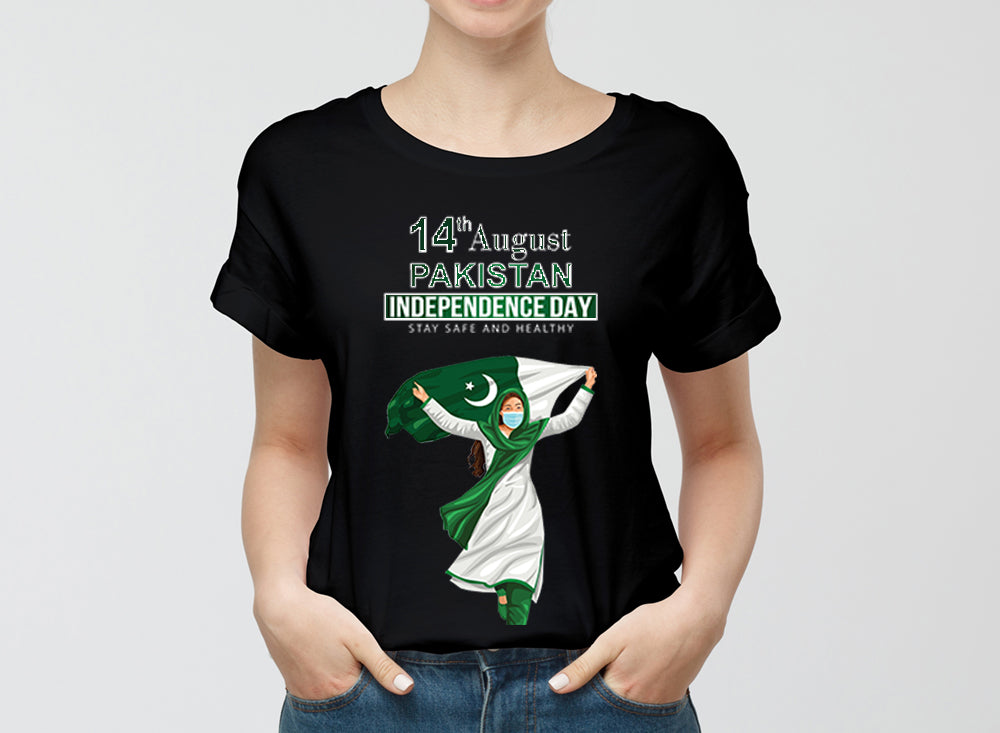 Graphic Design T Shirt Independence Of Pakistan