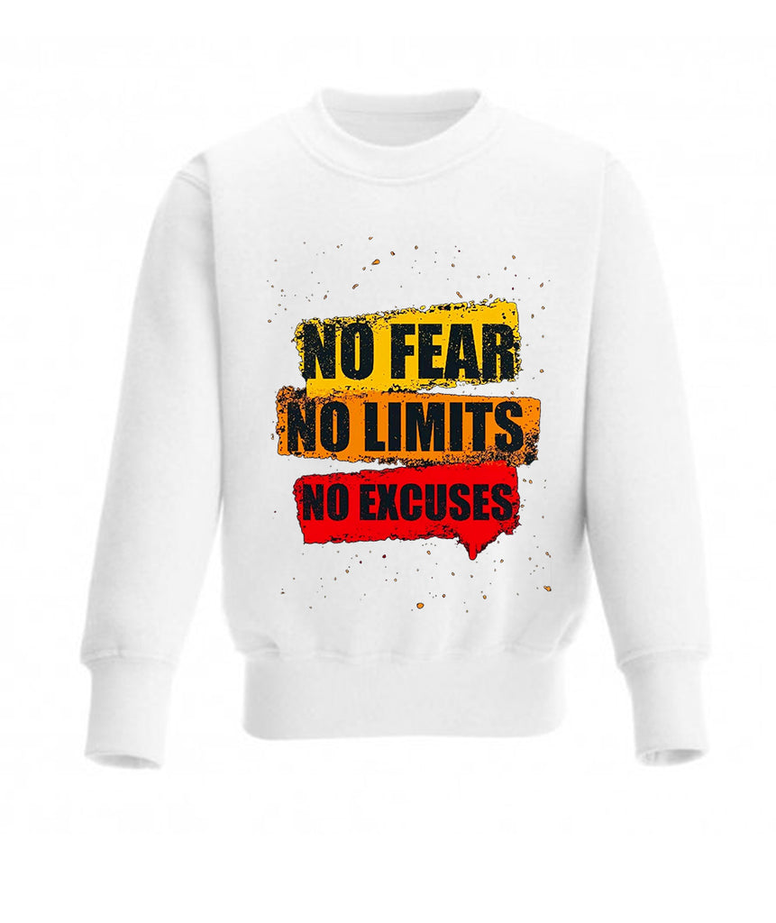 Graphic Design Printed Sweatshirt For Men (NO-FEAR NO-LIMITS)