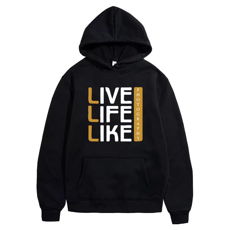 Printed HOODIE For Women (LIVE LIFE LIKE PHOTOGRAPHY)