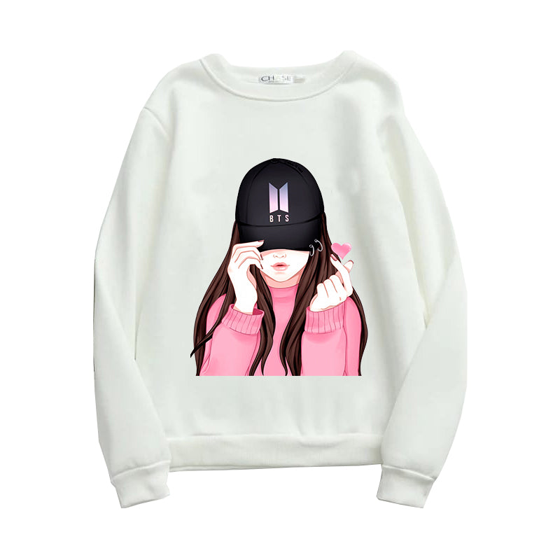 Printed Sweatshirt For Women (BTS ARMY)