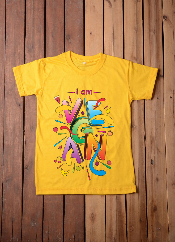 Vegan Multi Color T Shirt