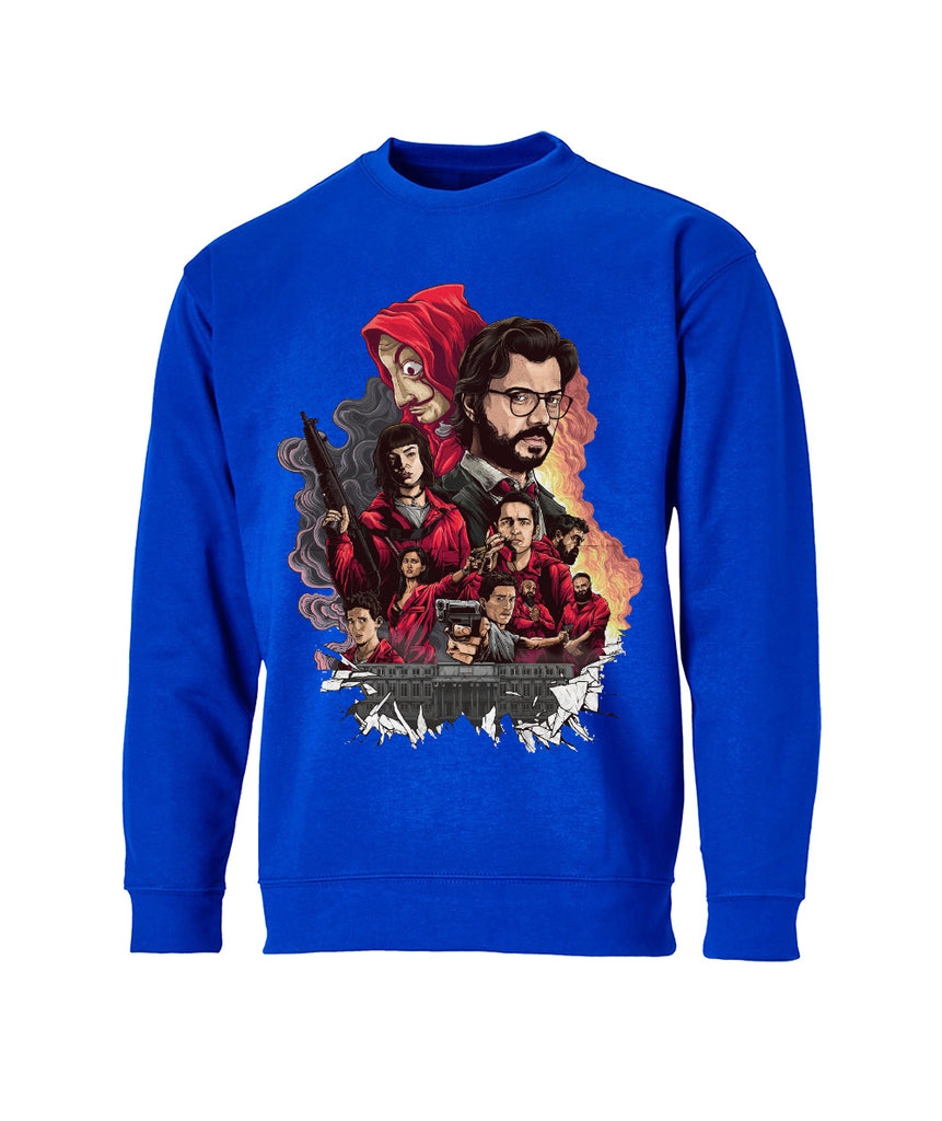 Printed Sweatshirt For Men (MONEY HEIST)