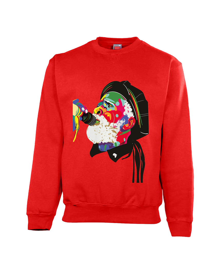 Face Art Printed Sweatshirt FOR MEN