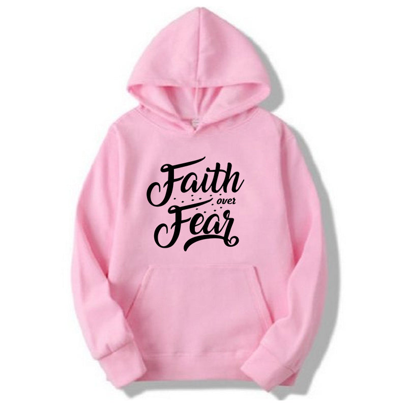 Printed HOODIE For Women (FAITH OVER FEAR)