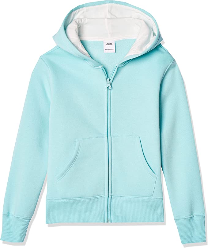 Women Zipper Hoodie Plain Pullover Front zip up Kangro Pocket