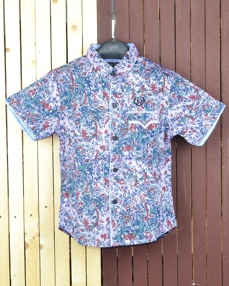 COLOURS PRINTED DESIGN BOYS SHIRT – Sharrys Online Clothing Store