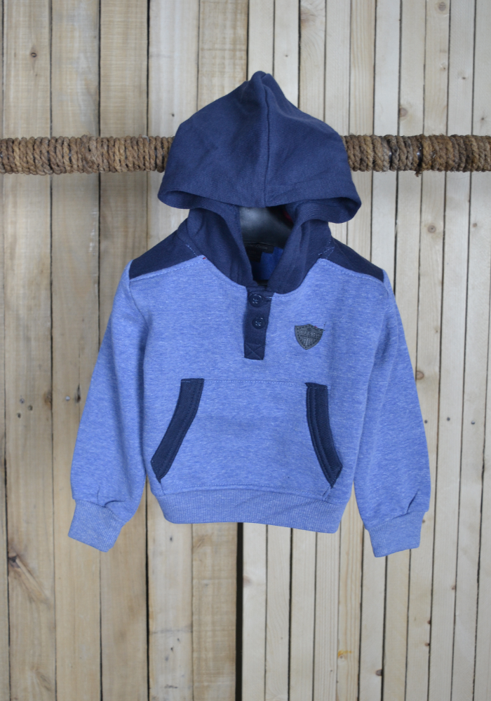Button Hoodie For Kids
