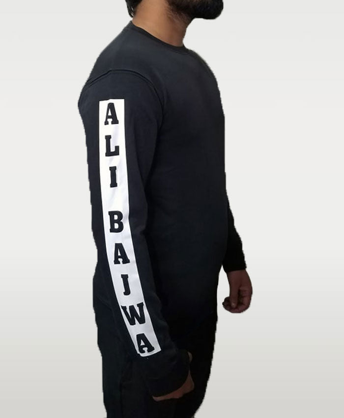 Sleeves Name Printed Sweat-Shirts