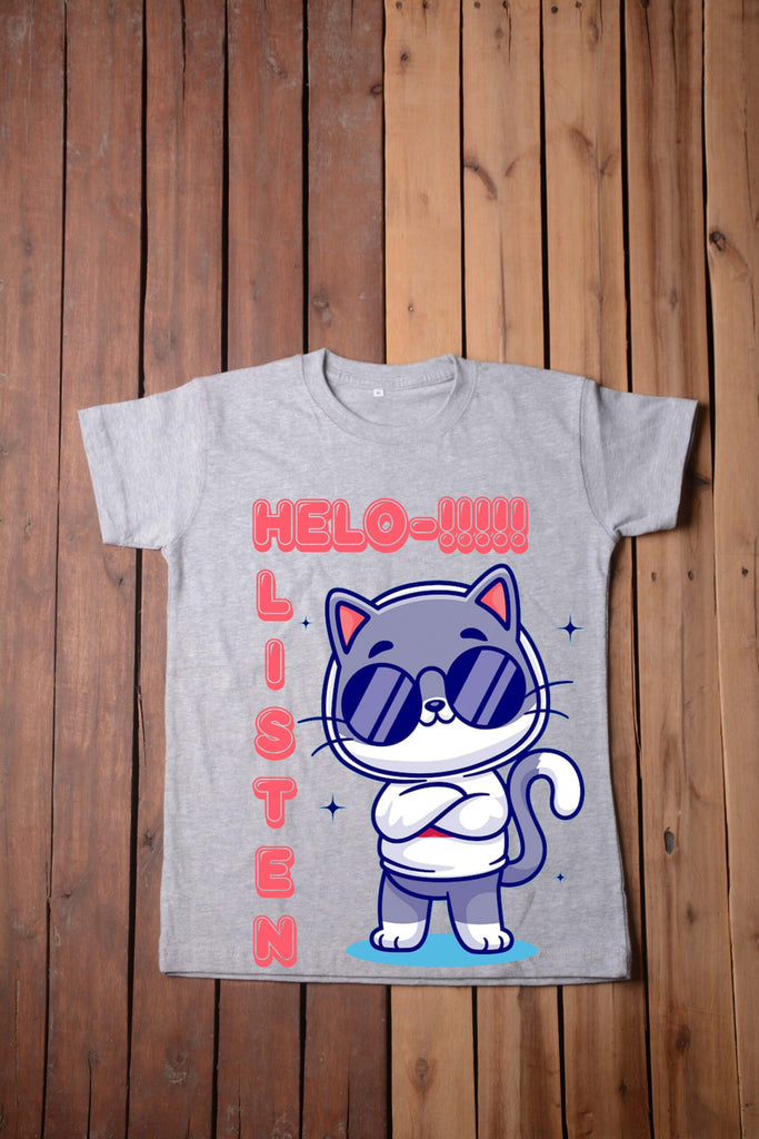 Hello Listen T Shirt-sharrys boys t shirts