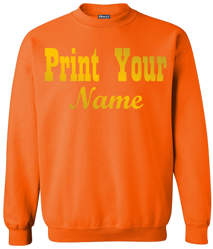 Gold Printed Sweat-Shirts