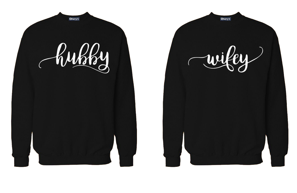 COUPLE SWEAT-SHIRT (hubby wifey)