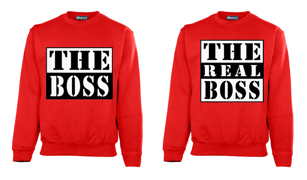 Couple Sweat-Shirt (The Boss)