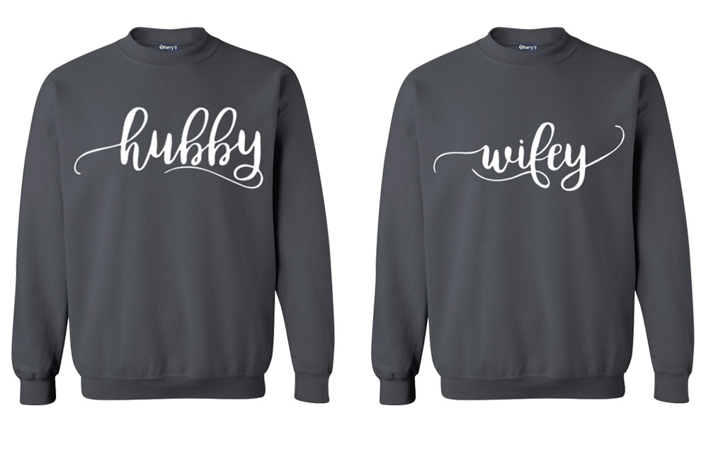 COUPLE SWEAT-SHIRT (hubby wifey)