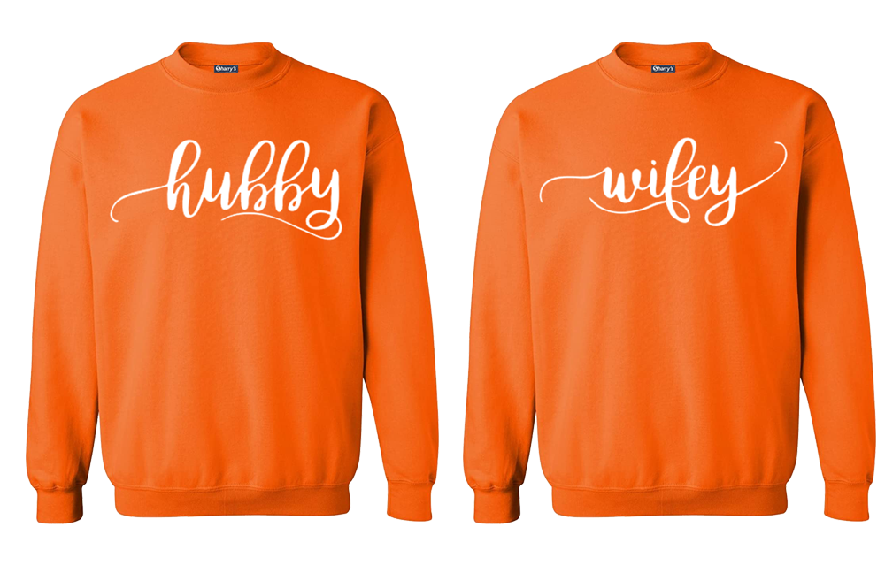COUPLE SWEAT-SHIRT (hubby wifey)