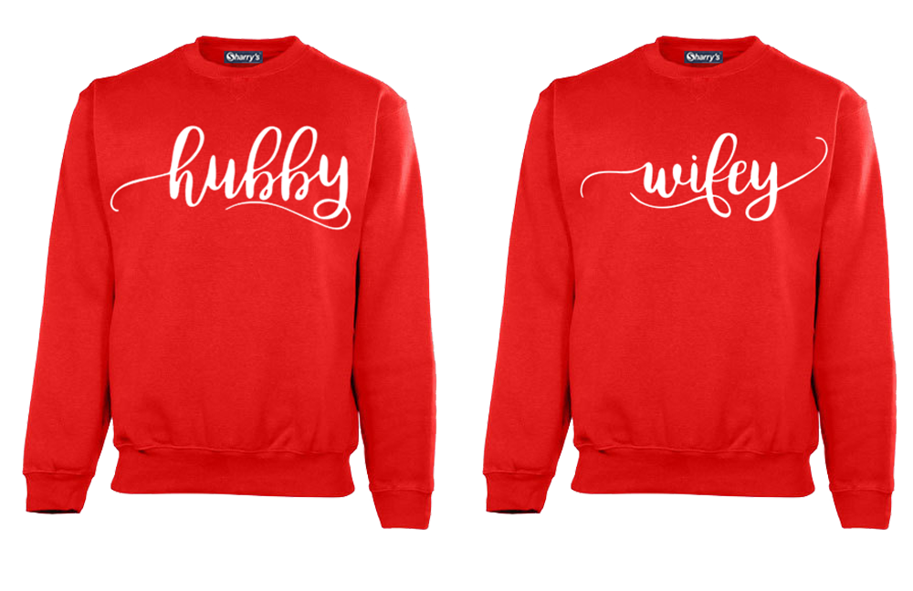 COUPLE SWEAT-SHIRT (hubby wifey)