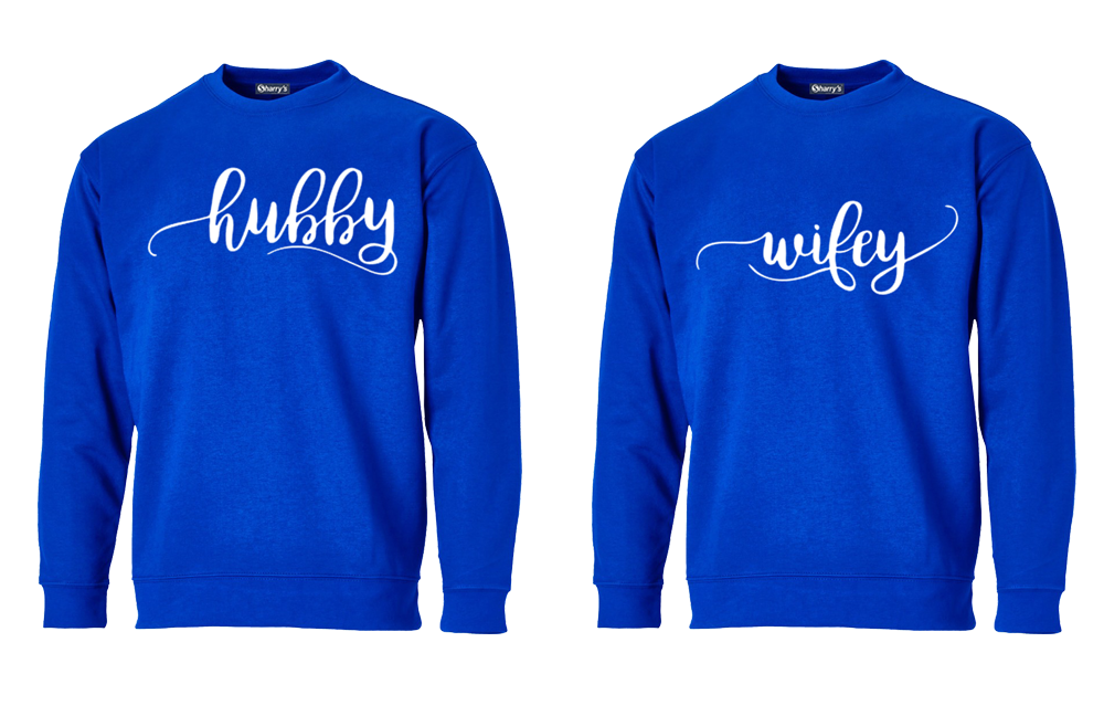 COUPLE SWEAT-SHIRT (hubby wifey)
