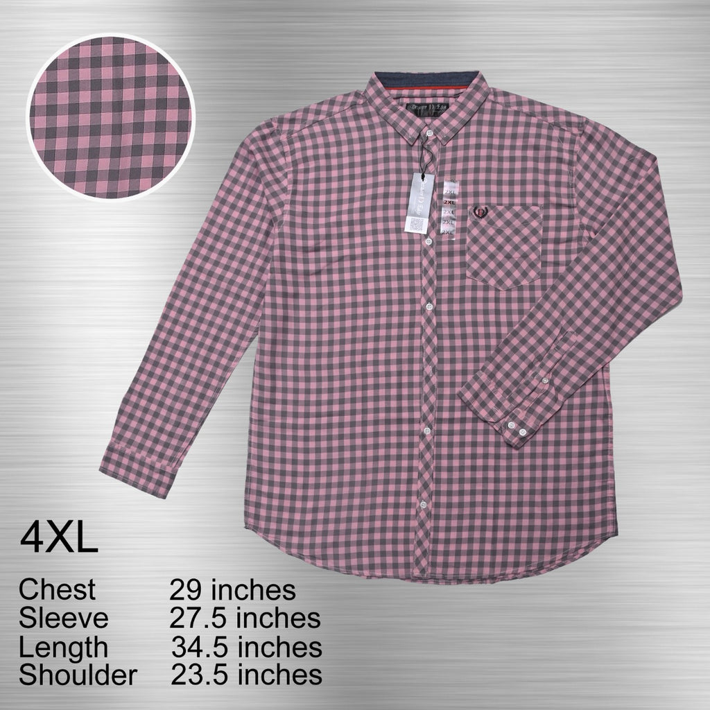 GREY CHECKERED CASUAL SHIRT FOR MEN