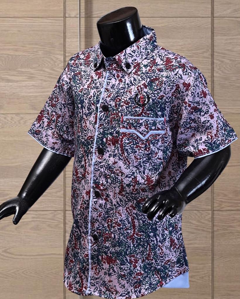 COLOURS PRINTED DESIGN BOYS SHIRT – Sharrys Online Clothing Store