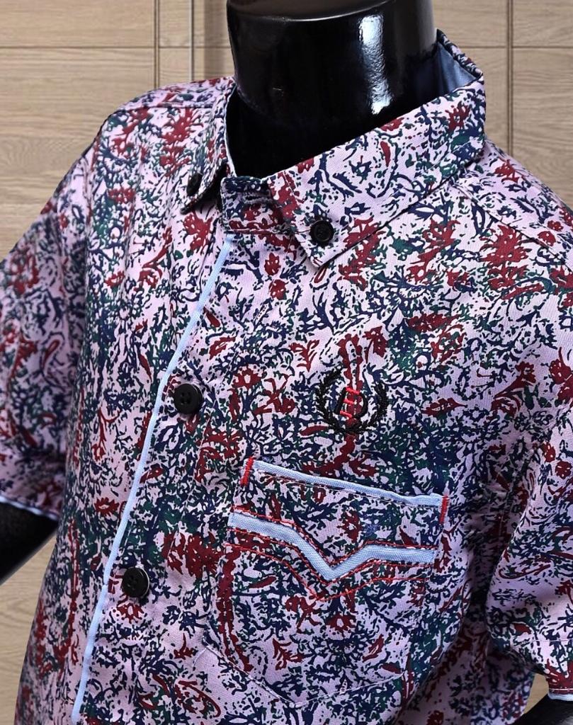 COLOURS PRINTED DESIGN BOYS SHIRT – Sharrys Online Clothing Store
