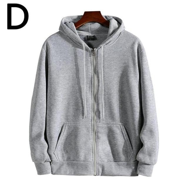 Women Zipper Hoodie Plain Pullover Front zip up Kangro Pocket