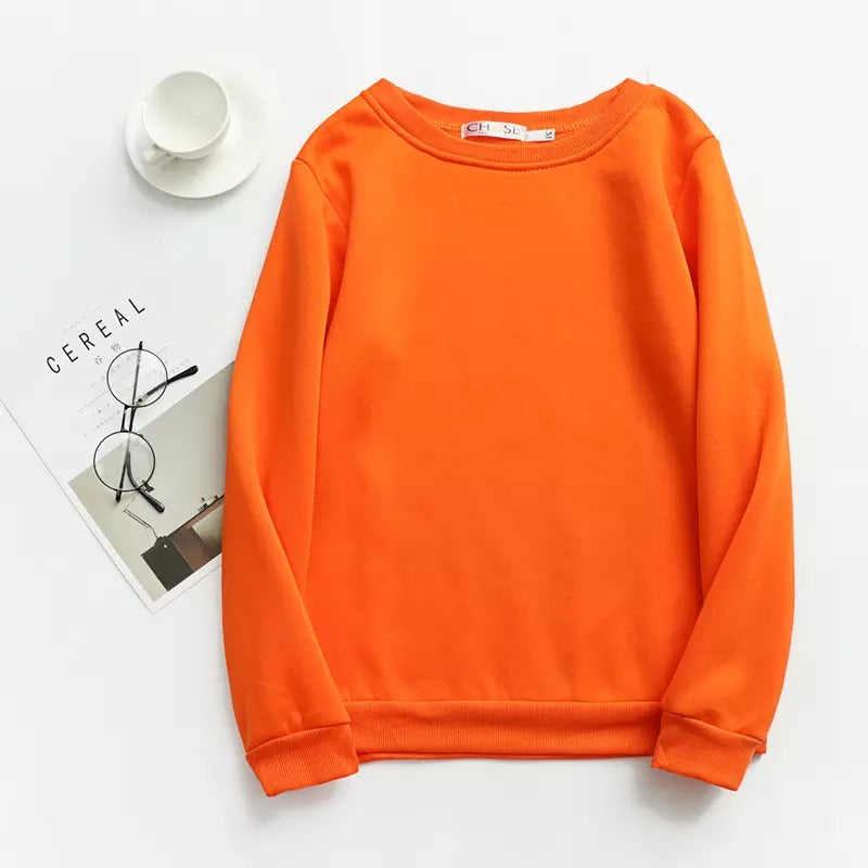 Sweatshirt For Women Basic Plain