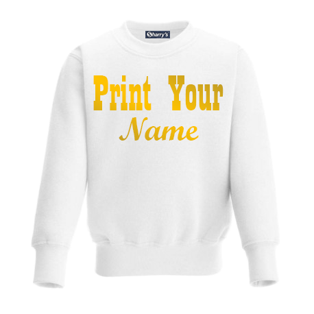 Gold Printed Sweat-Shirts