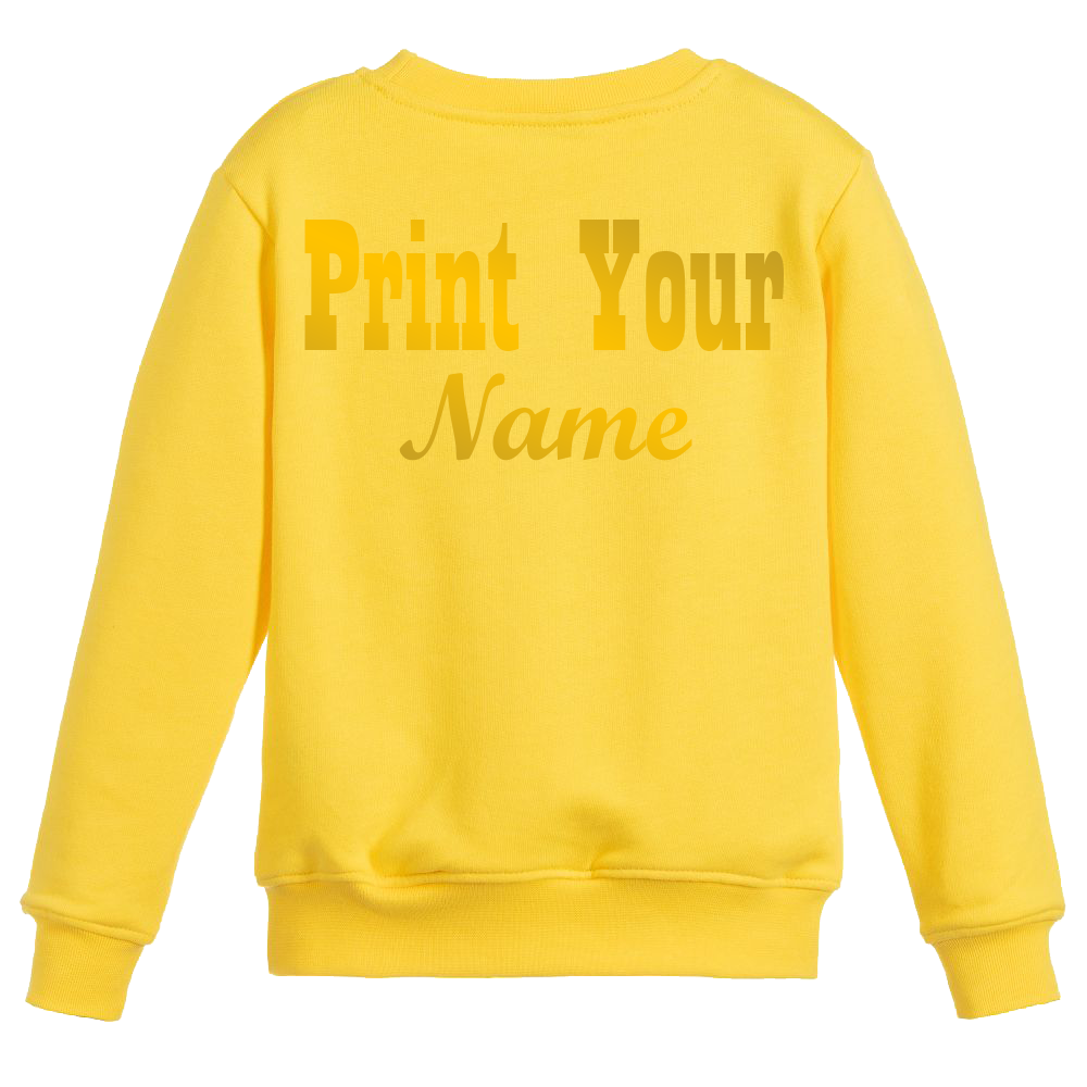 Gold Printed Sweat-Shirts