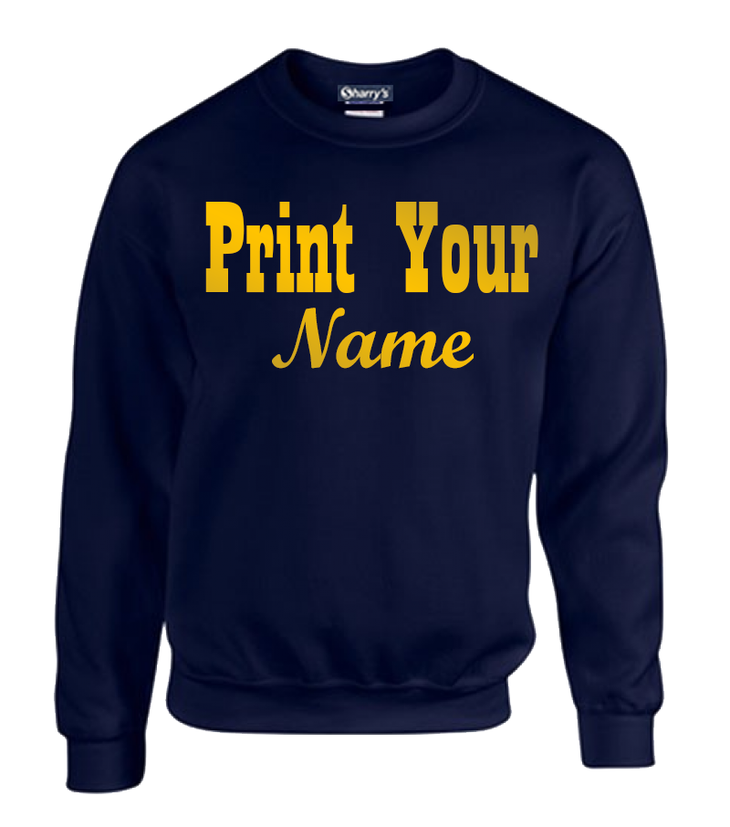 Gold Printed Sweat-Shirts