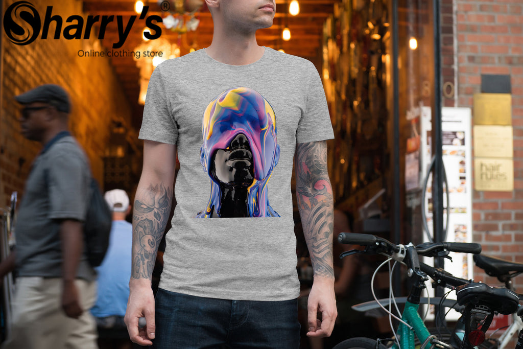 Multicolor Face Art T Shirt D2