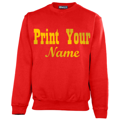 Gold Printed Sweat-Shirts