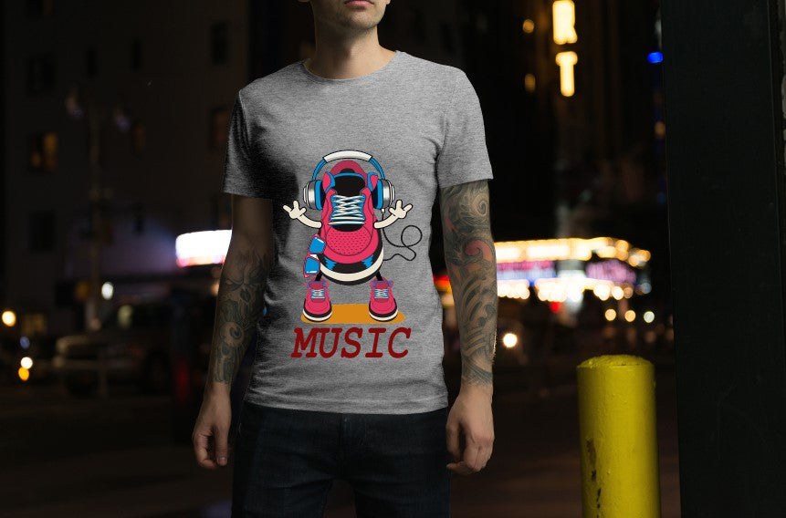 Music Shoe T Shirt