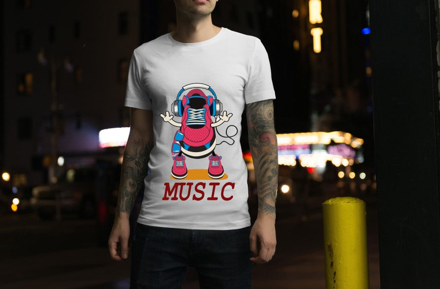 Music Shoe T Shirt