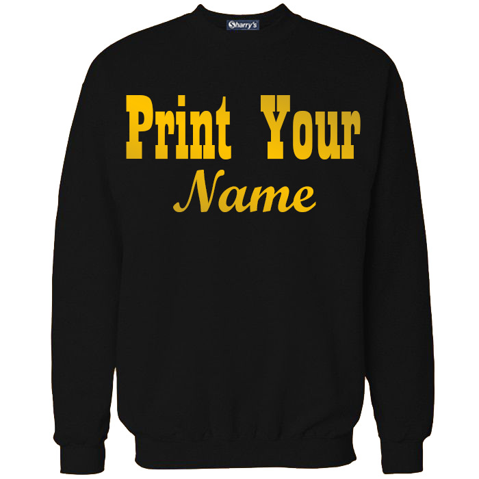 Gold Printed Sweat-Shirts