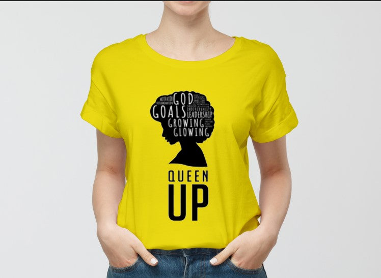 Queen Up Typography T Shirt